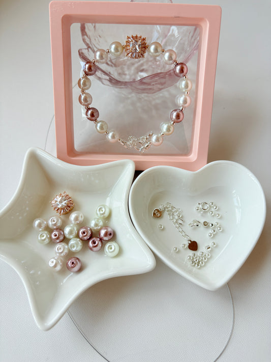 LB16 ジルコンパールブレスレット