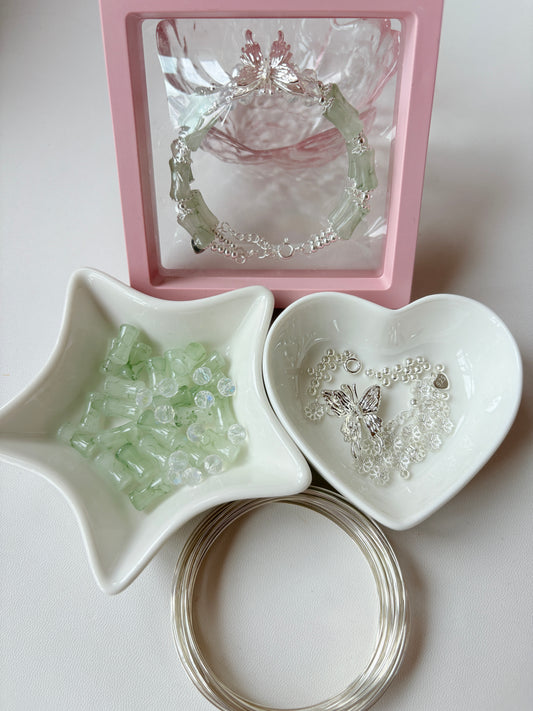 LB20 ダブルサークルバンブービーズブレスレット