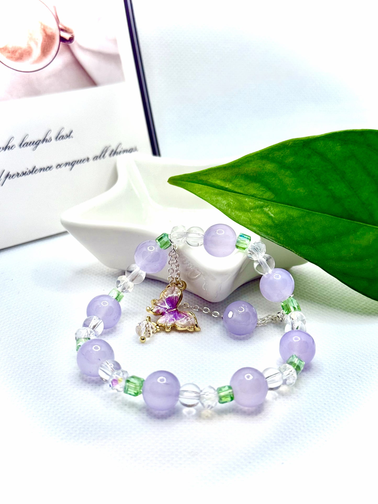 CP09 蝶々のペンダントブレスレット