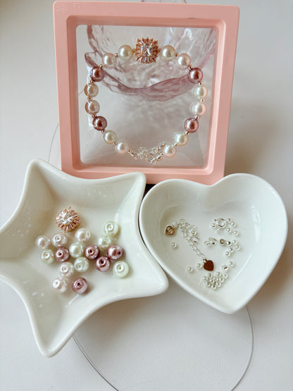 LB16 ジルコンパールブレスレット