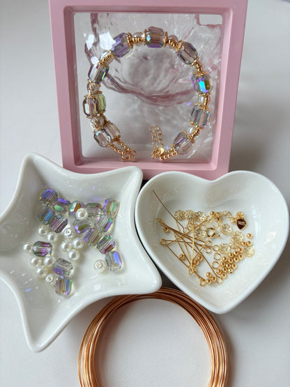 LB25 桶珠ダブルリングブレスレット