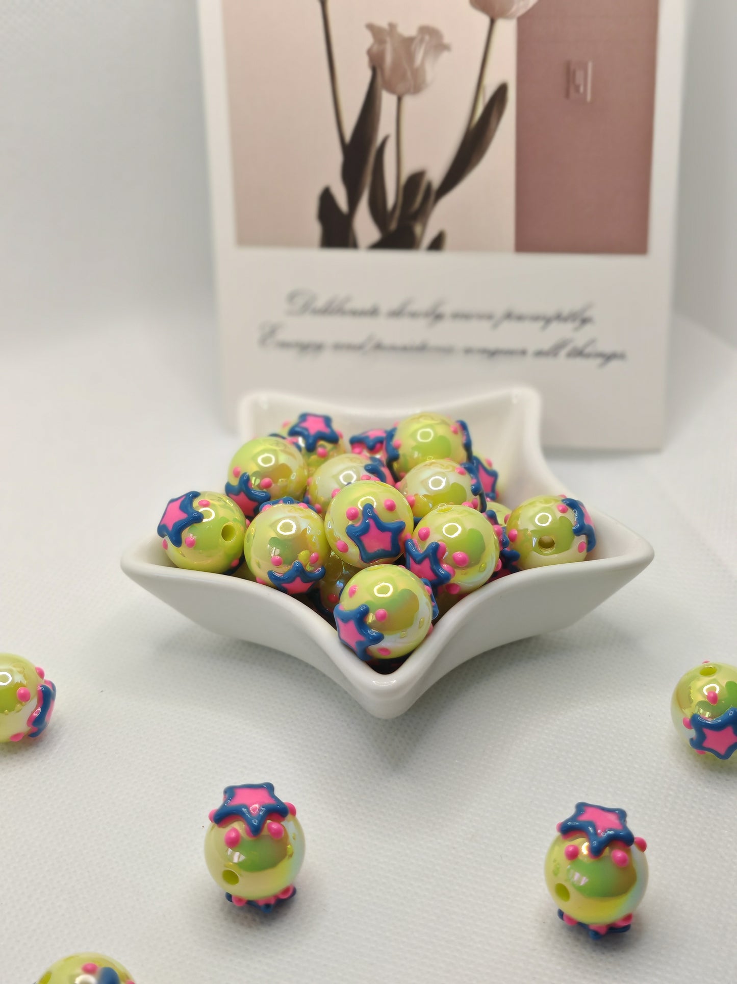 B01 手描きのビーズ（てずりのビーズ）