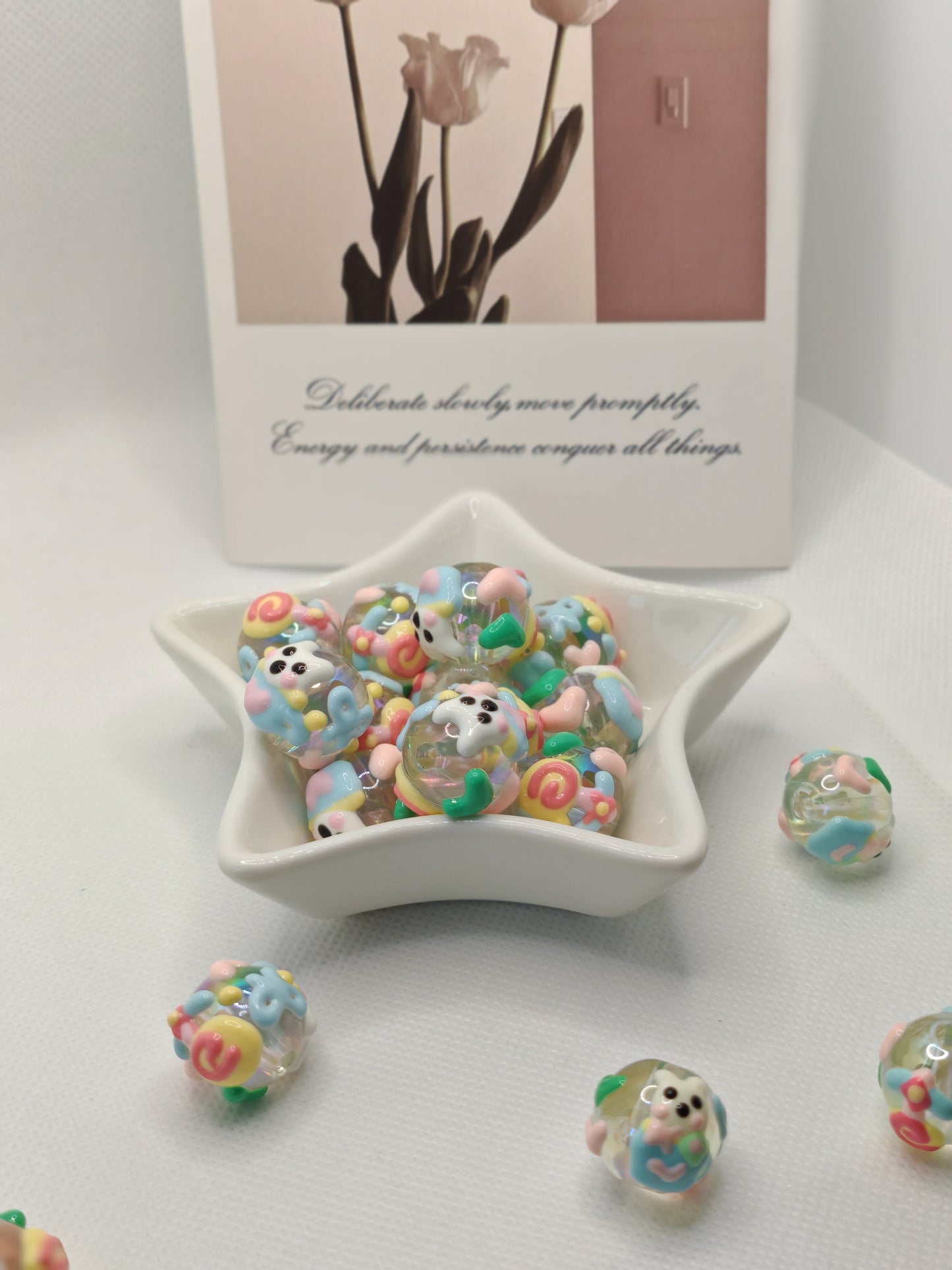 B01 手描きのビーズ（てずりのビーズ）