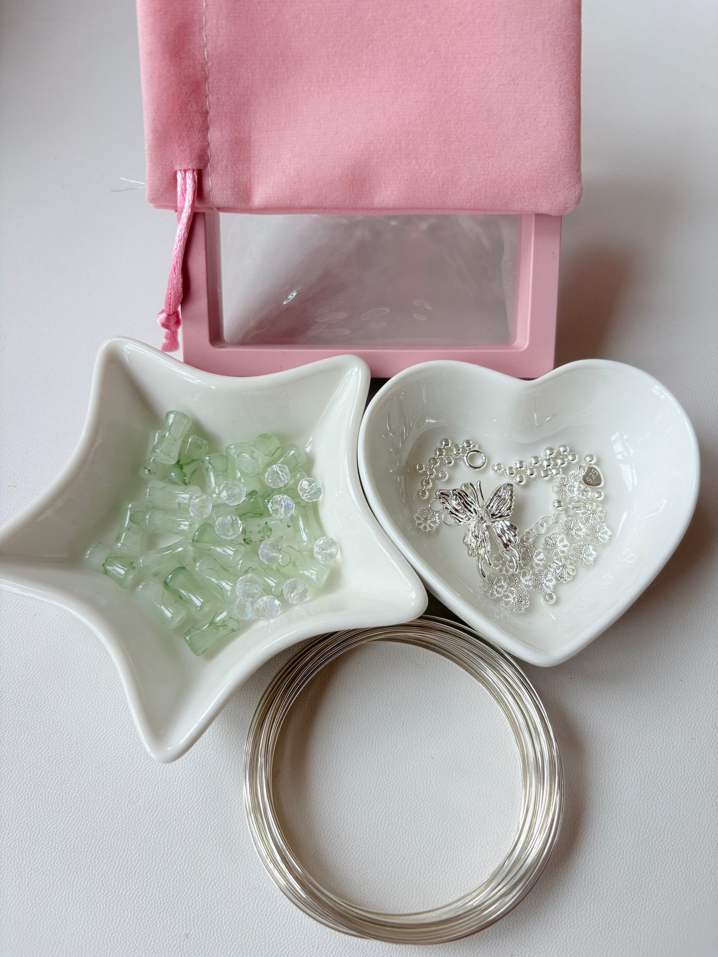 LB20 ダブルサークルバンブービーズブレスレット