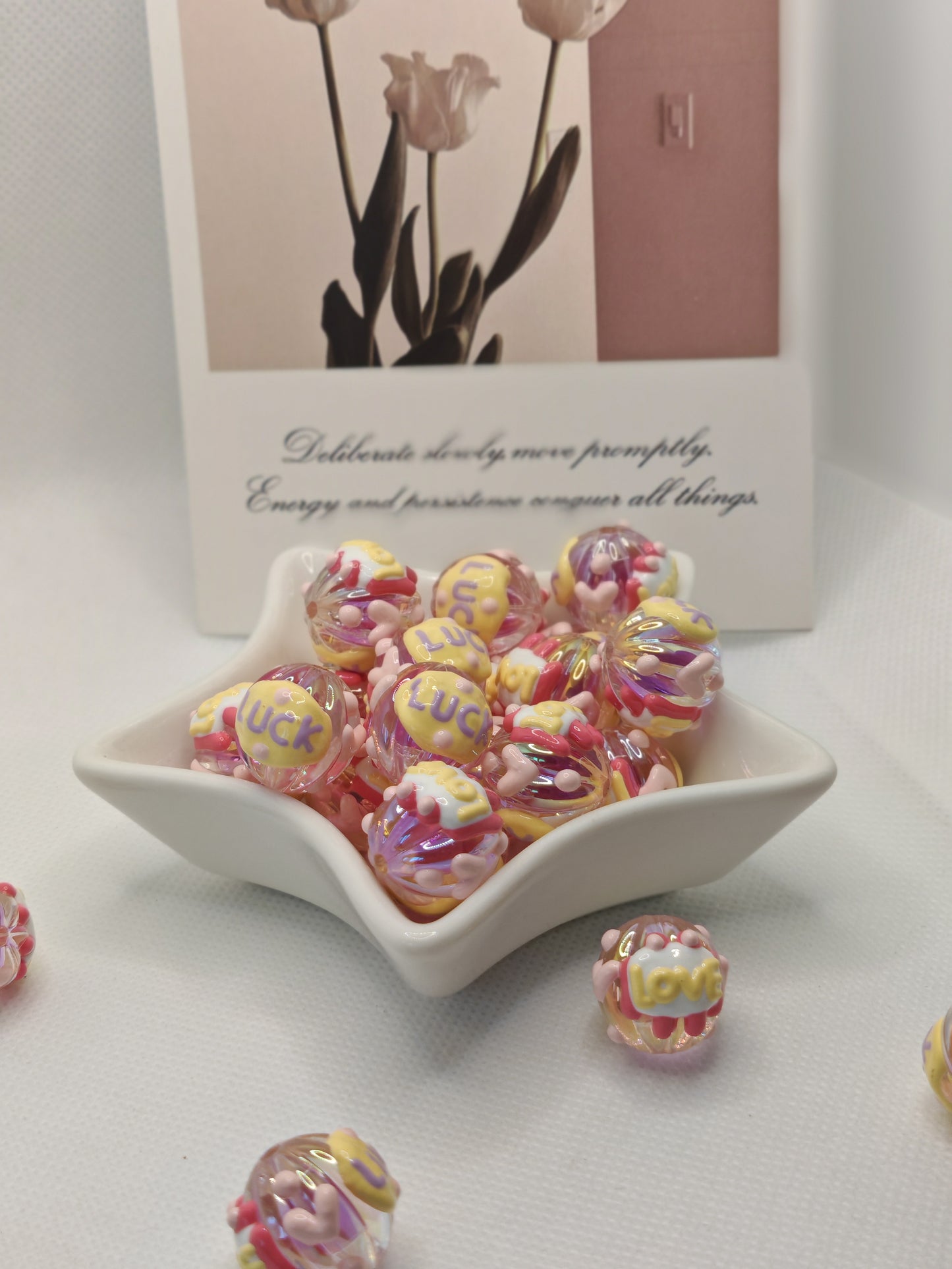 B01 手描きのビーズ（てずりのビーズ）