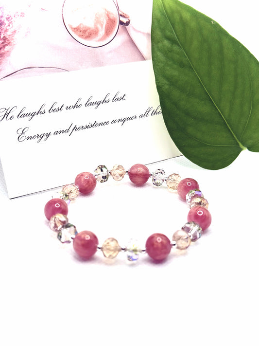 CP06 金メッキの猫目風ビーズブレスレット