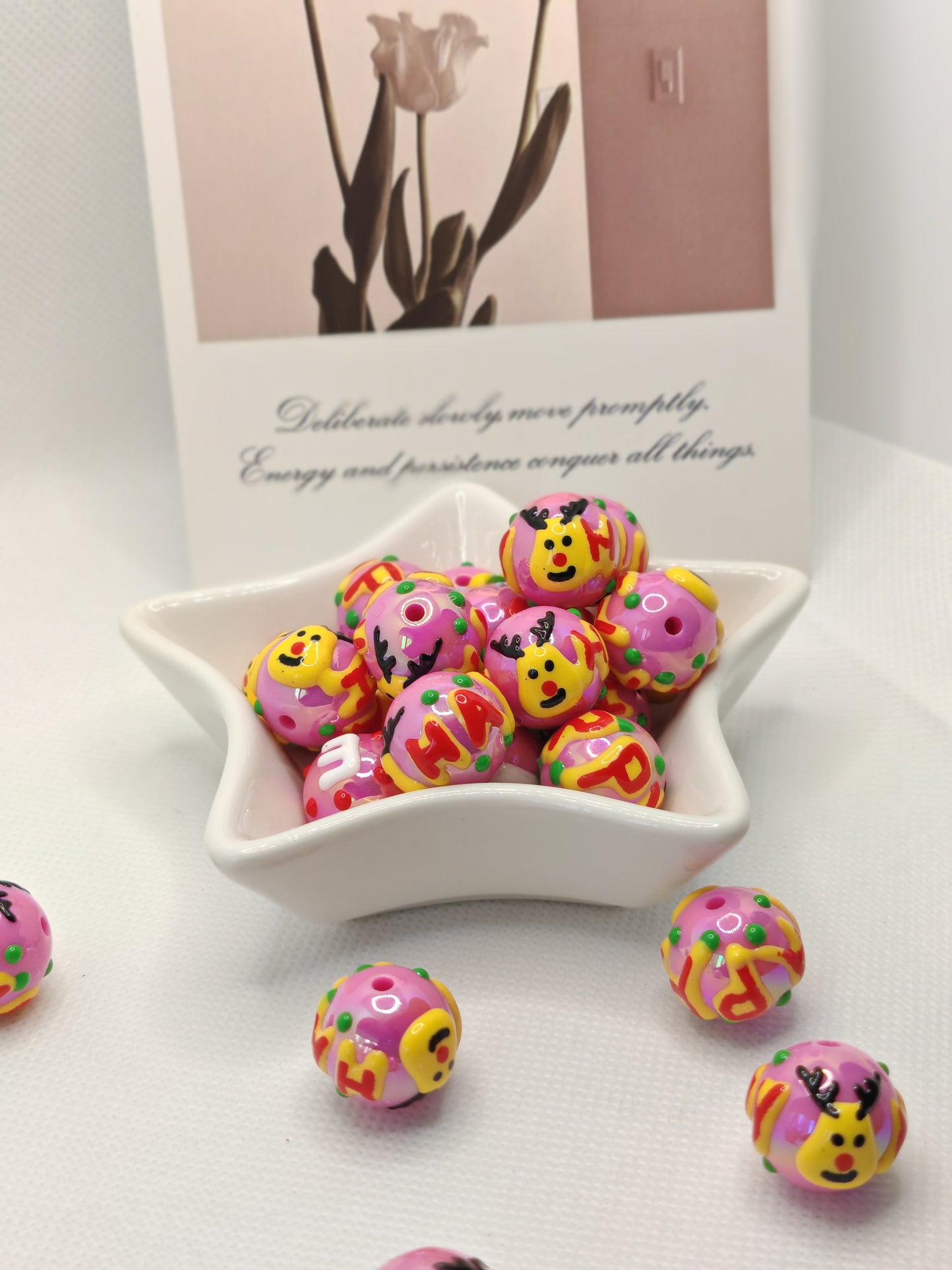 B01 手描きのビーズ（てずりのビーズ）