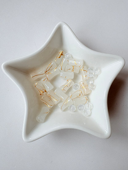 LB20 ダブルサークルバンブービーズブレスレット