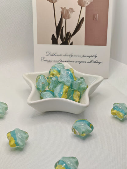 B01 手描きのビーズ（てずりのビーズ）