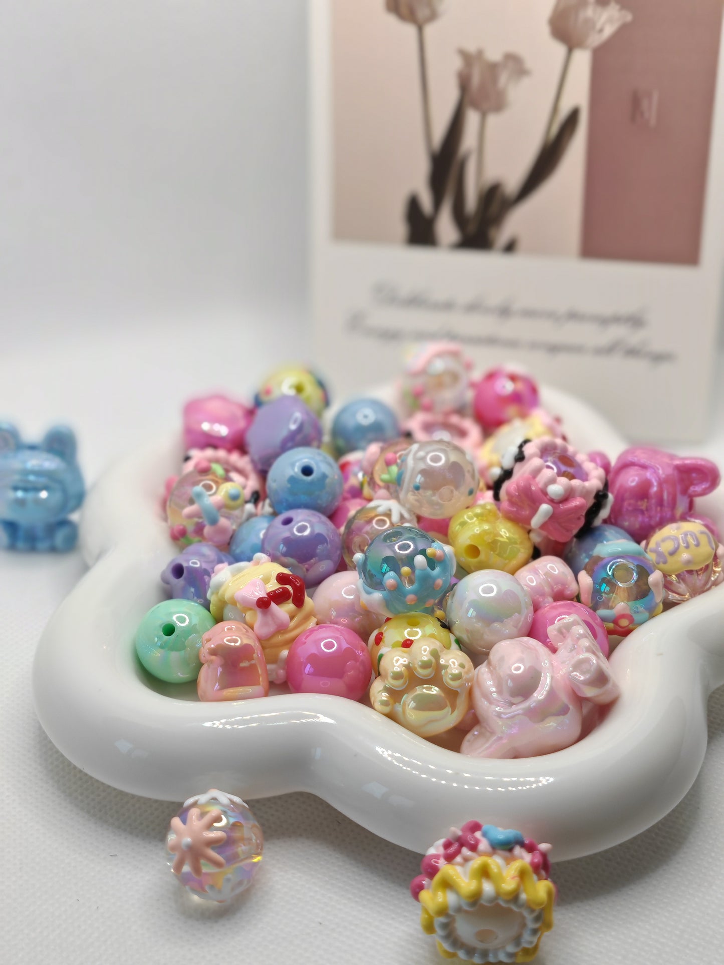 B01 手描きのビーズ（てずりのビーズ）