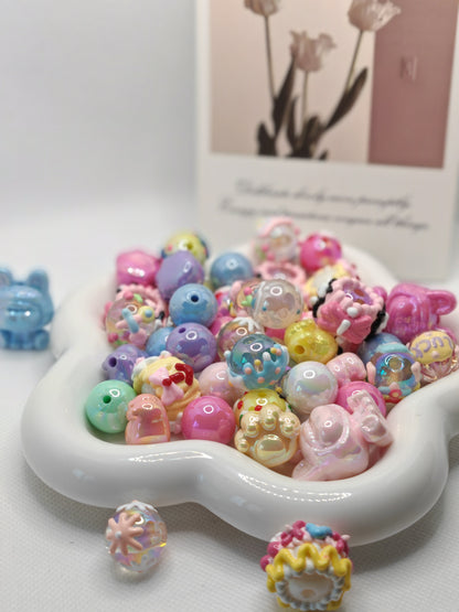 B01 手描きのビーズ（てずりのビーズ）