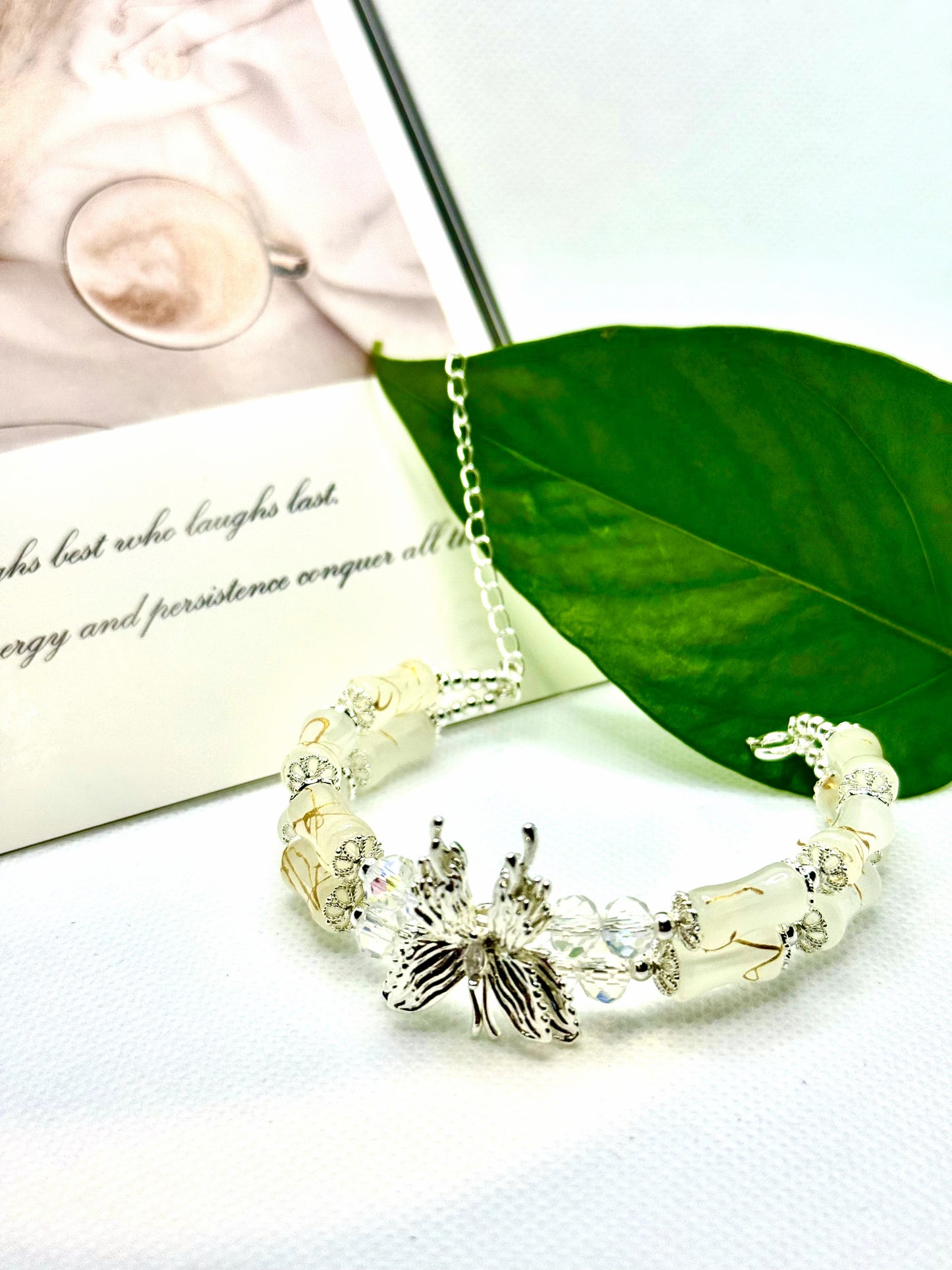 CP20 ダブルサークルバンブービーズブレスレット