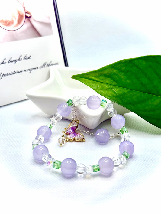 CP09 蝶々のペンダントブレスレット