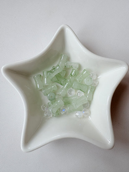 LB20 ダブルサークルバンブービーズブレスレット