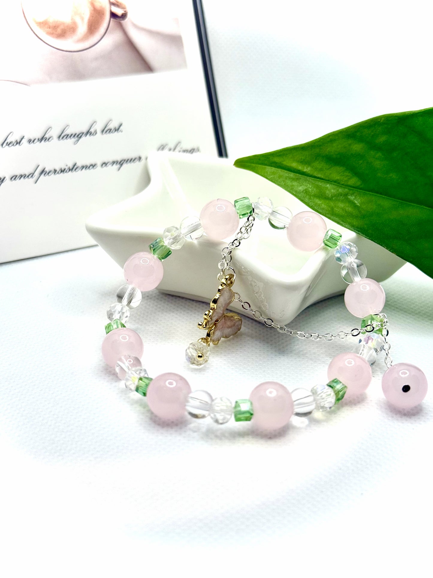 CP09 蝶々のペンダントブレスレット