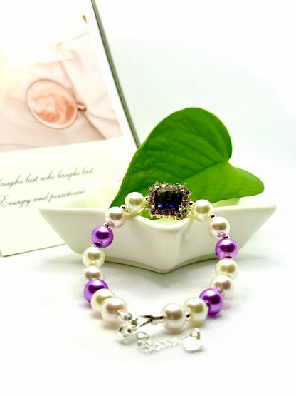 CP16 パールジルコンブレスレット